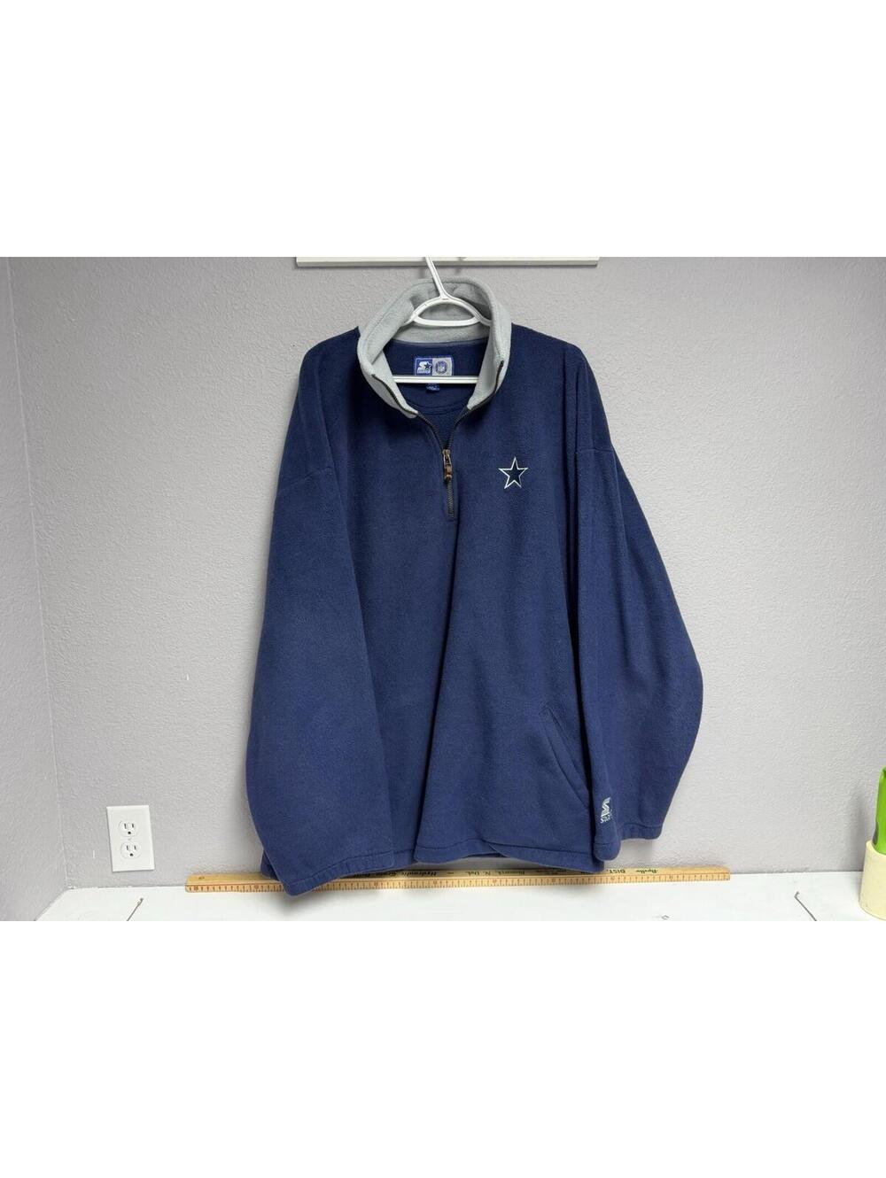 Vintage Dallas Cowboys Mens Starter 1/4 Zip Fleece Size XXL